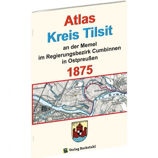 Atlas Kreis TILSIT an der Memel - Regierungsbezirk Cumbinnen 1875