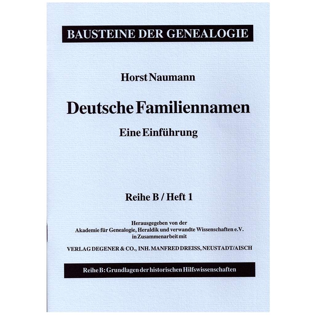 Deutsche Familiennamen - Eine Einführung | Stammbaumshop24.de