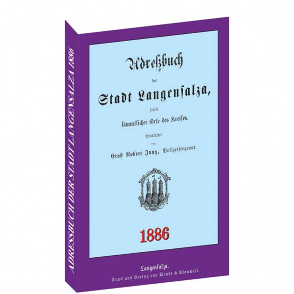 Harald Rockstuhl - Adreßbuch / Einwohnerbuch der Stadt Langensalza 1886