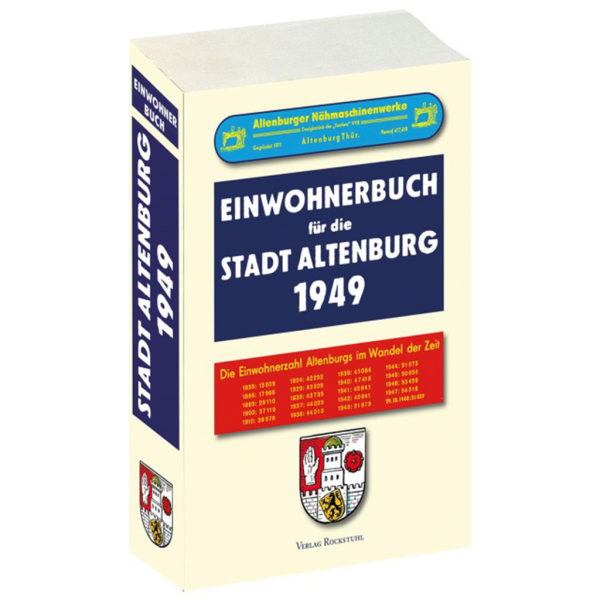 Rockstuhl - Adressbuch/Einwohnerbuch für die Stadt Altenburg in Thüringen 1949