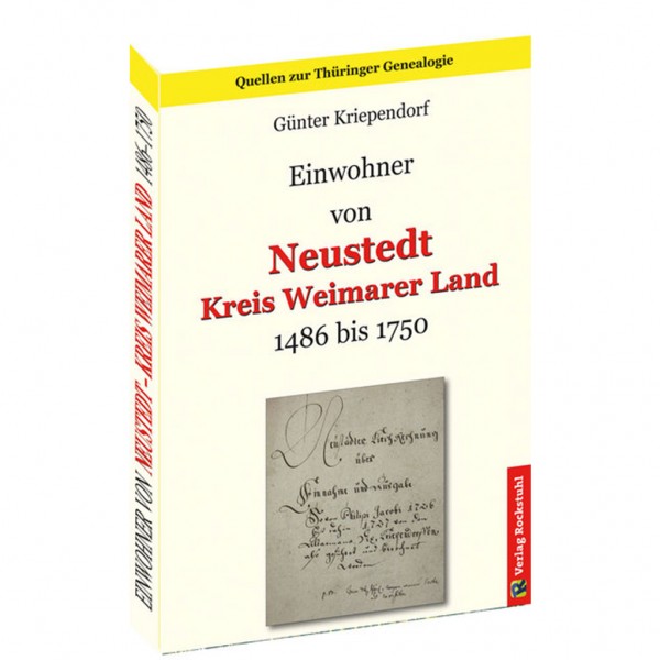 Günter Kriependorf - Einwohner von NEUSTEDT 1486-1750 - Kreis Weimarer Land