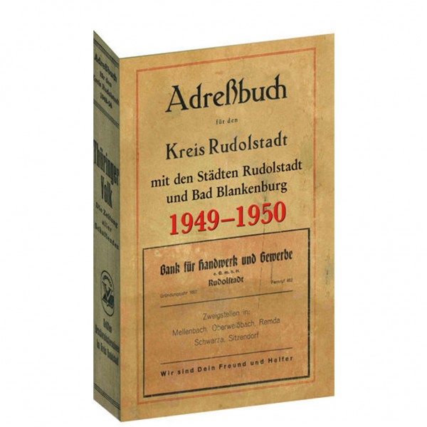 Harald Rockstuhl - Adreßbuch - Stadt und Kreis Rudolstadt 1949-1950