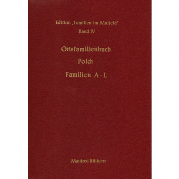 Manfred Rüttgers - Ortsfamilienbuch Polch 1664-1987 - Band 1