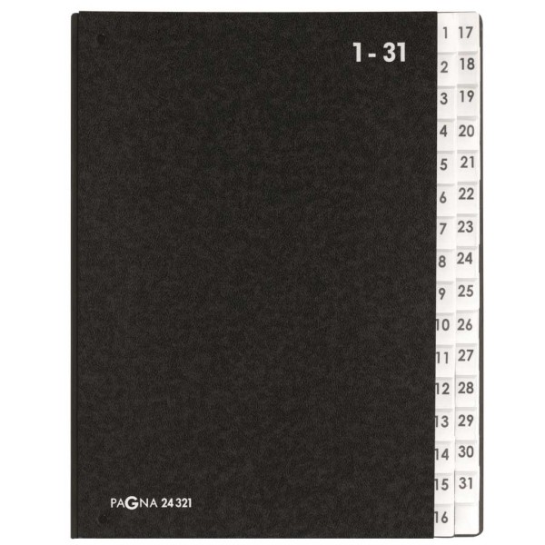 PAGNA Pultordner 1-31 schwarz