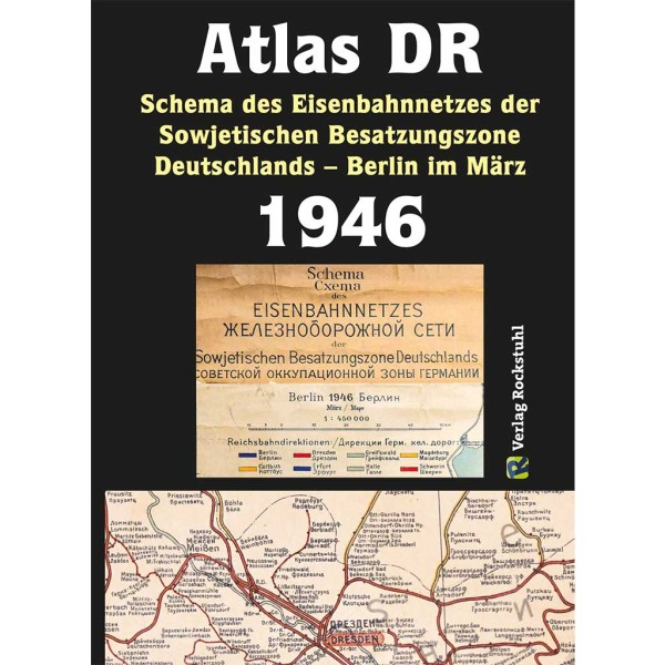 ATLAS DR 1946 - Schema des Eisenbahnnetzes der Sowjetischen Besatzungszone Deutschlands