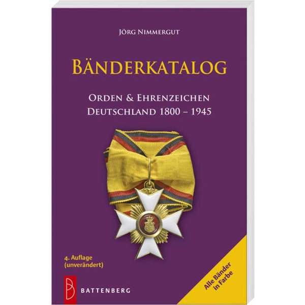 Jörg Nimmergut - Bänderkatalog - Orden & Ehrenzeichen Deutschland 1800–1945