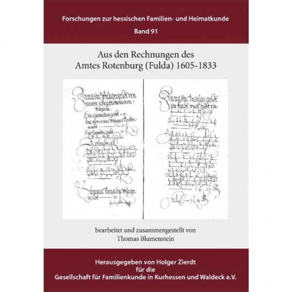 Aus den Rechnungen des Amtes Rotenburg (Fulda) 1605-1833
