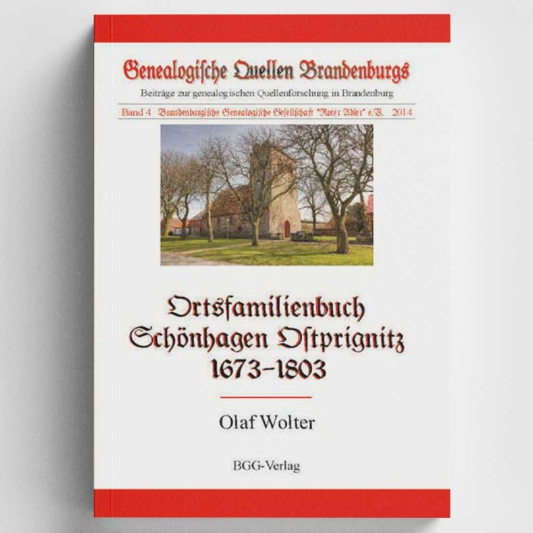 Olaf  Wolter - Ortsfamilienbuch der Gemeinde Schönhagen, Ostprignitz, 1673-1803