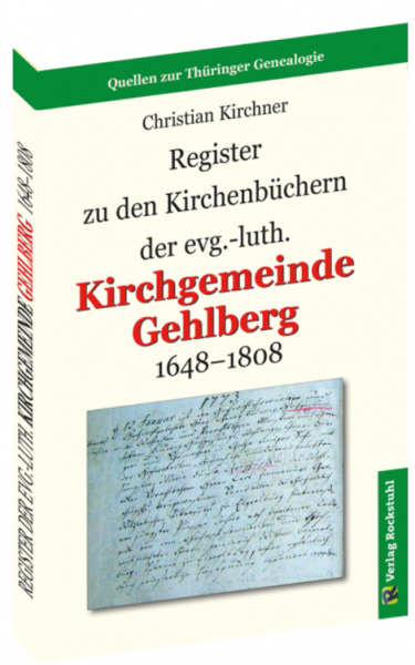 Christian Kirchner - Register zu Kirchenbüchern Gehlberg