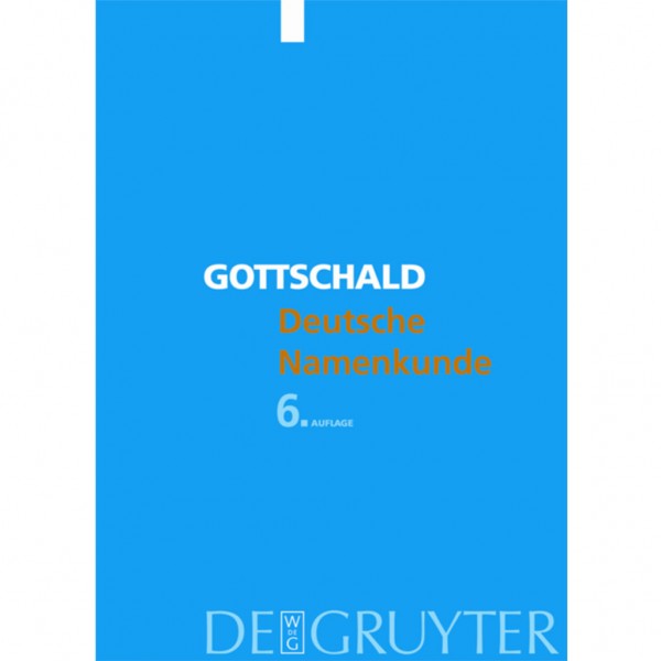 Max Gottschald - Deutsche Namenkunde