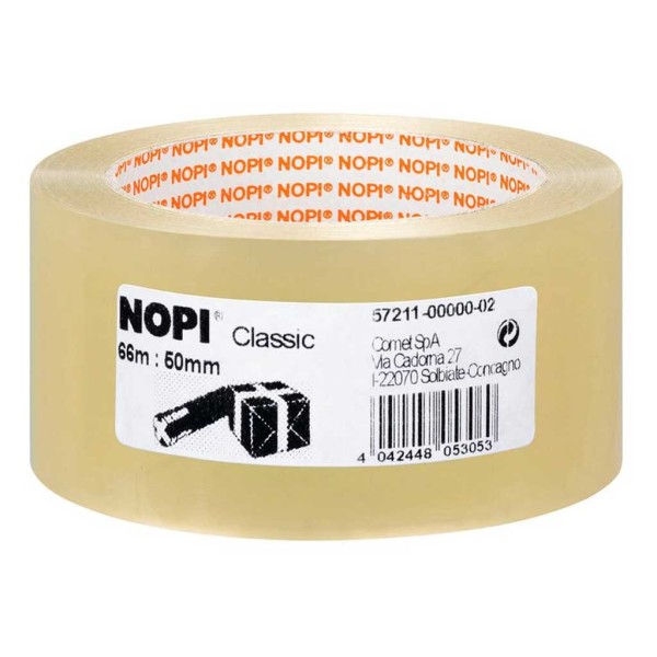 NOPI Packband Classic transparent 50,0 mm x 66,0 m 1 Rolle