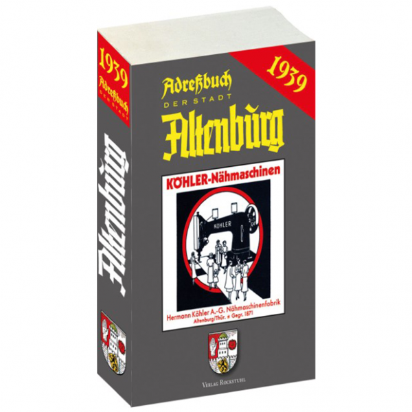 Rockstuhl - Adressbuch/Einwohnerbuch der Stadt Altenburg 1939 in Thüringen