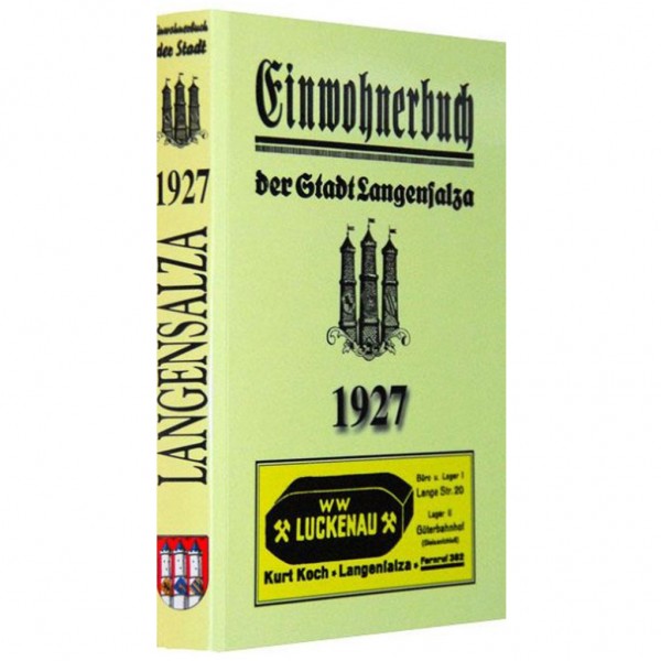 Rockstuhl - Adreßbuch /Einwohnerbuch der Stadt Langensalza 1927